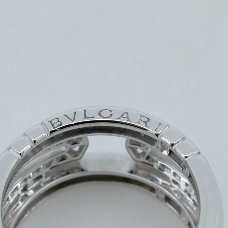 Bulgari Parentesi Diamond Ring Ring Size 11.5 18K White Gold (18k White Gold )