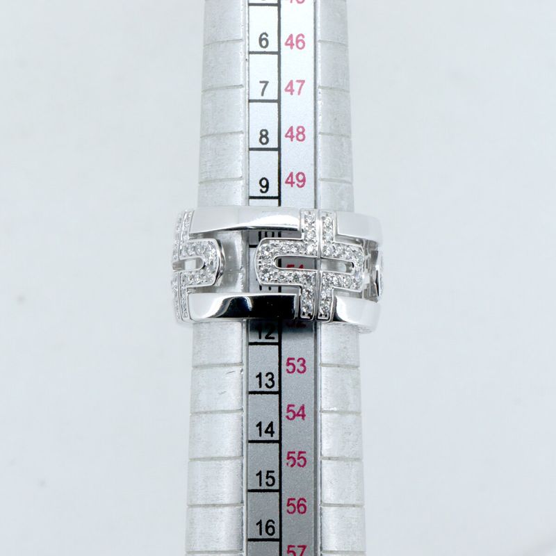 Bulgari Parentesi Diamond Ring Ring Size 11.5 18K White Gold (18k White Gold )