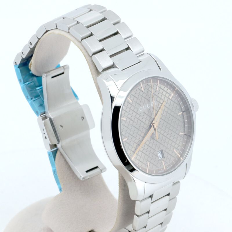 Gucci G-timeless 126.4 Men's Wristwatch Quartz Gold Color Stainless Steel