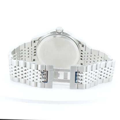 Gucci Timeless Ya1264106 Men's Watch Silver Color Quartz Black Dial Pawnshop Lot