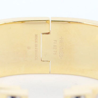 Hermes Click H Belt Pattern Enamel Bracelet Gold Hardware Pawnbroker