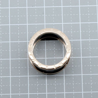 Bulgari Bee Zero One 4-band Black Ceramic Size 17.5 18K Pink Gold (18k Pink