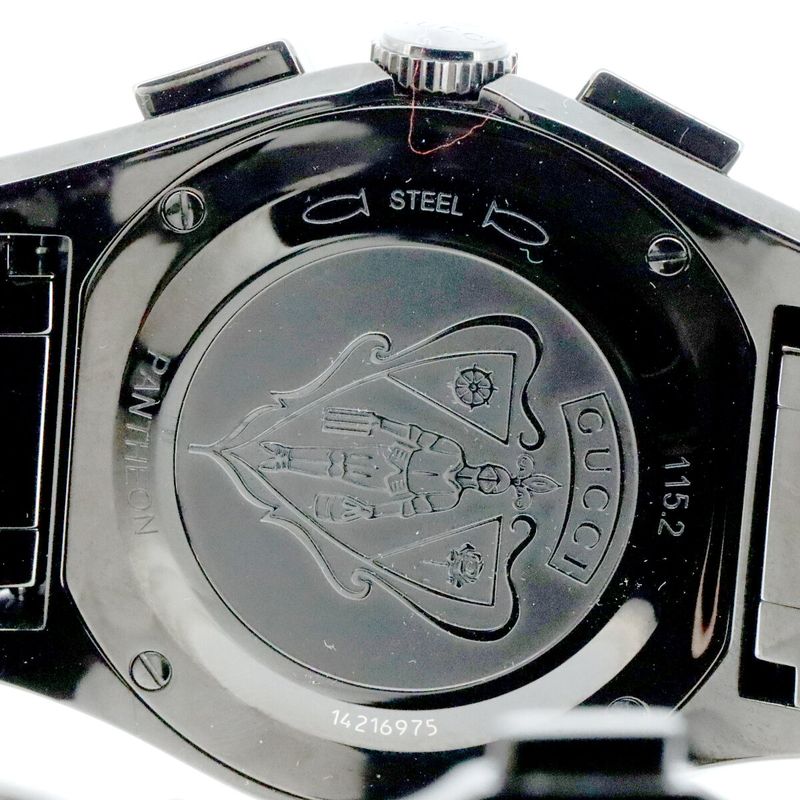 Gucci Pantheon 115.2 Men's Wristwatch Quartz Black Pawnshop Item