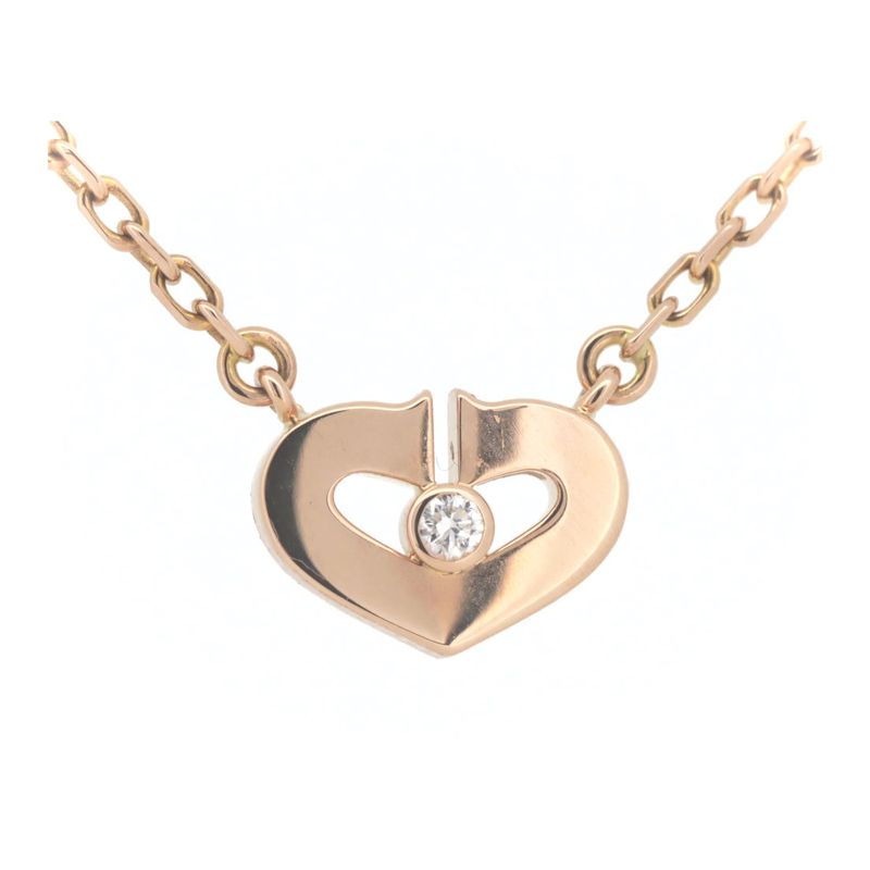 Cartier C-heart Diamond Necklace 18K Pink Gold (18k Pink Gold) Pawnshop Item