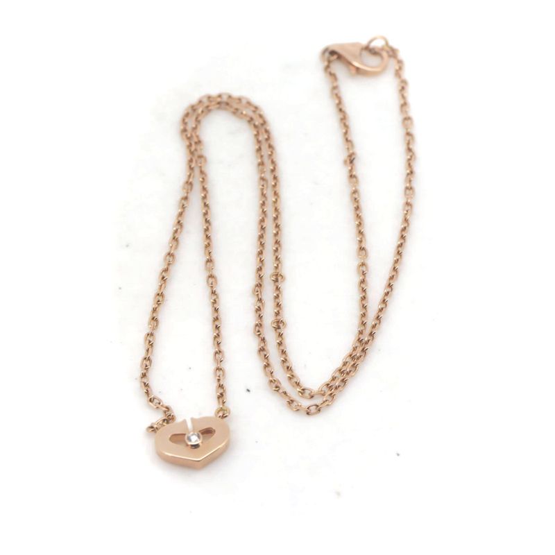 Cartier C-heart Diamond Necklace 18K Pink Gold (18k Pink Gold) Pawnshop Item