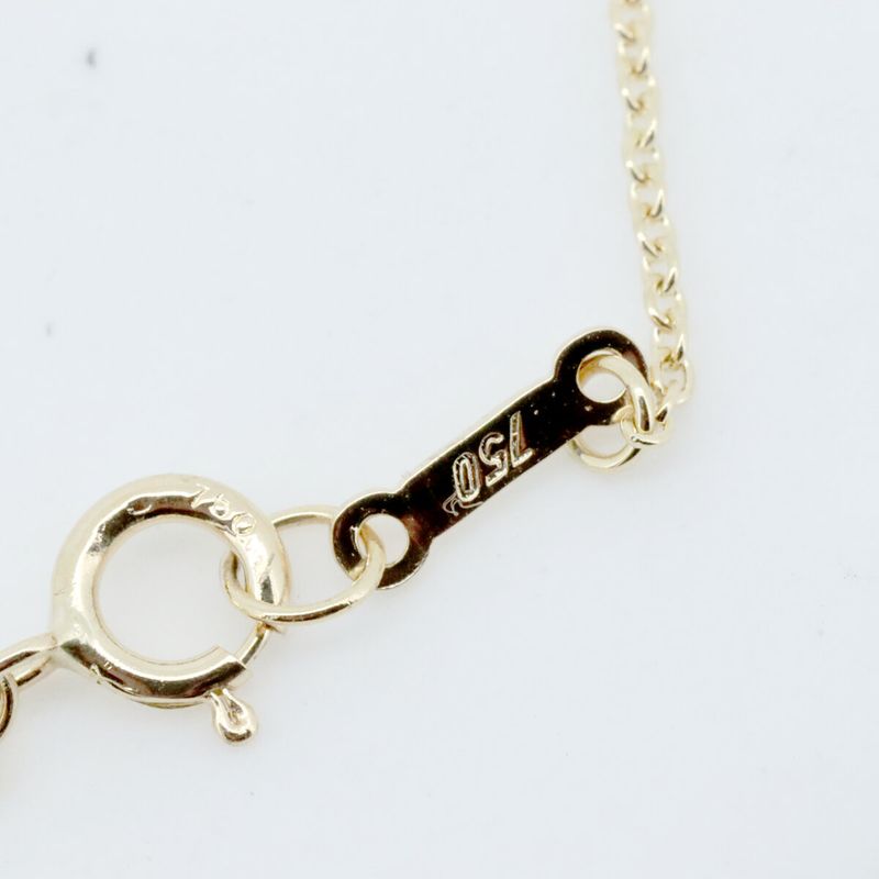 Tiffany & Co Open Heart Diamond Necklace 2P 18K Yellow Gold (18k Yellow Gold)