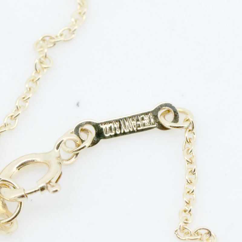 Tiffany & Co Open Heart Diamond Necklace 2P 18K Yellow Gold (18k Yellow Gold)