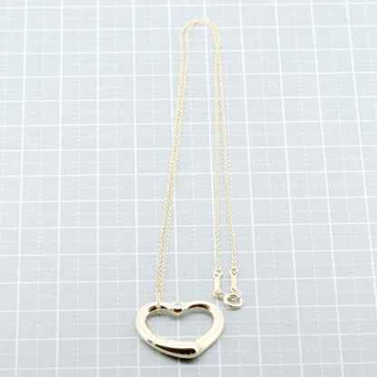 Tiffany & Co Open Heart Diamond Necklace 2P 18K Yellow Gold (18k Yellow Gold)