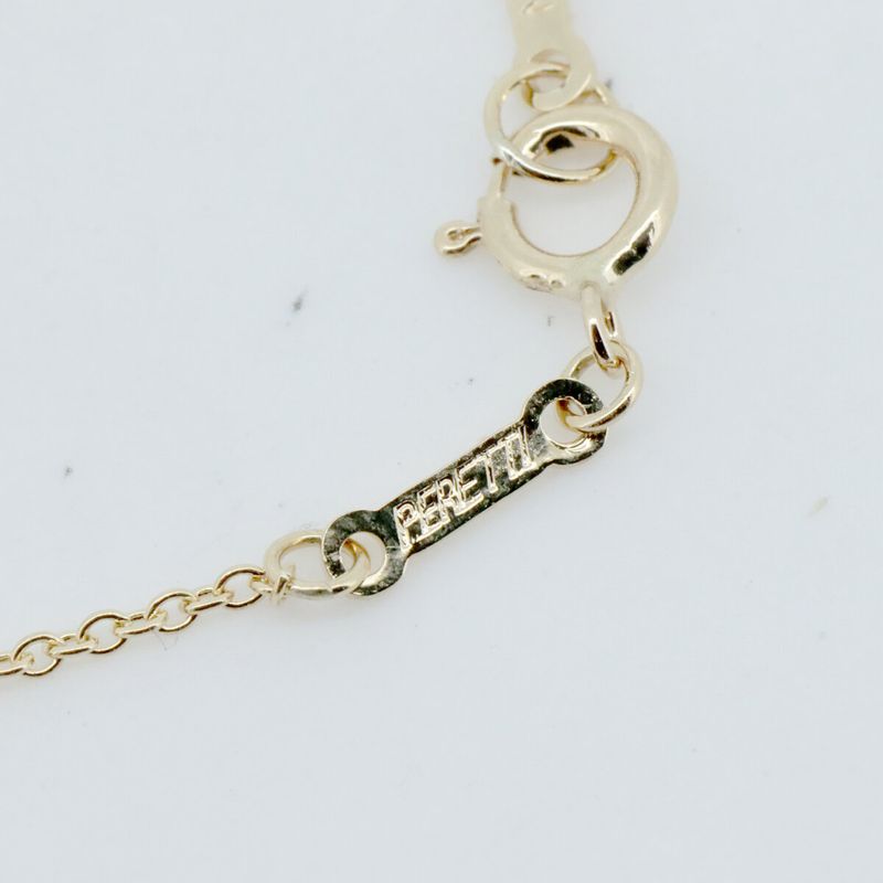 Tiffany & Co Open Heart Diamond Necklace 2P 18K Yellow Gold (18k Yellow Gold)