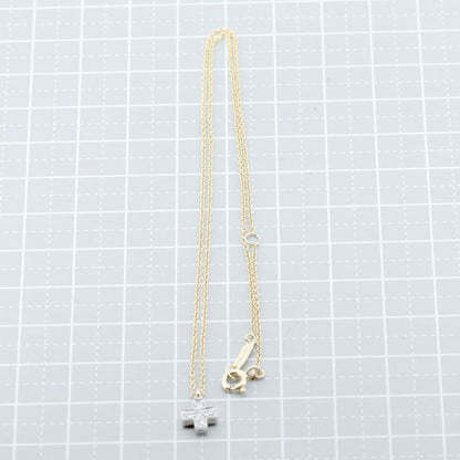 Tiffany & Co Cruciform Diamond Necklace 18K Yellow Gold (18k Yellow Gold) Pt950