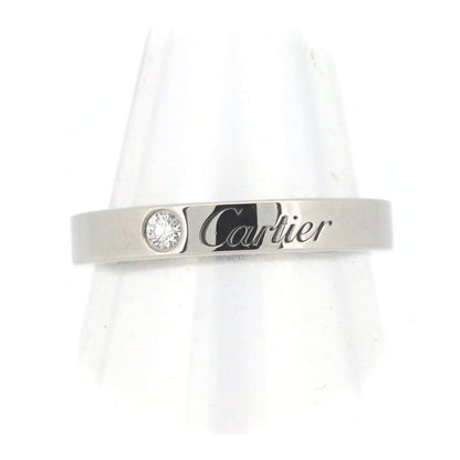 Cartier Engraved Diamond Ring Size 9 Pt950 (platinum ) Pawnbroker