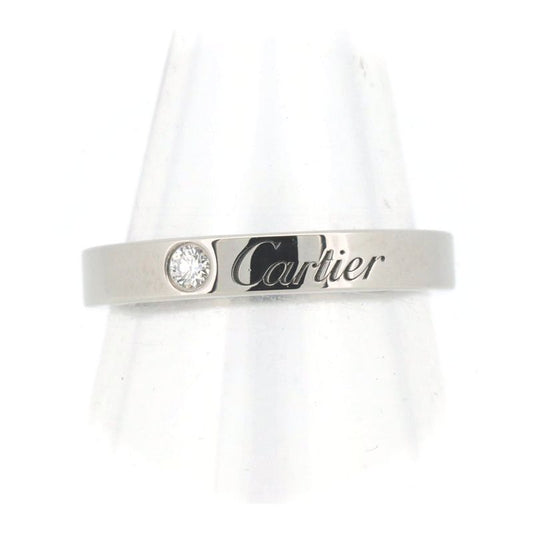 Cartier Engraved Diamond Ring Size 9 Pt950 (platinum ) Pawnbroker