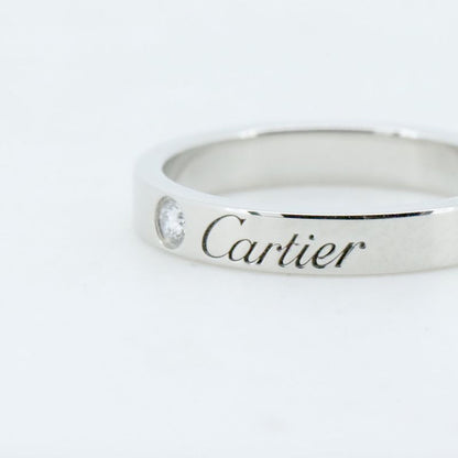 Cartier Engraved Diamond Ring Size 9 Pt950 (platinum ) Pawnbroker