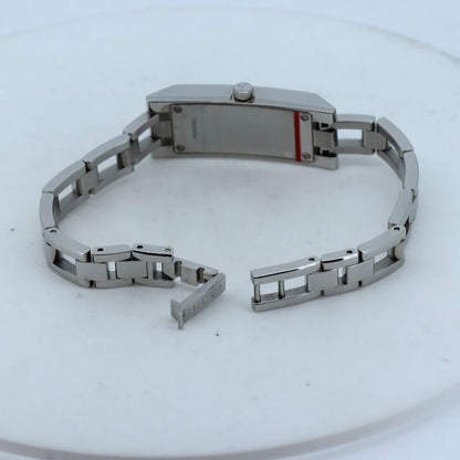 Gucci G-link Watch Stainless Steel Quartz White Shell And Pink Dial Ladies'