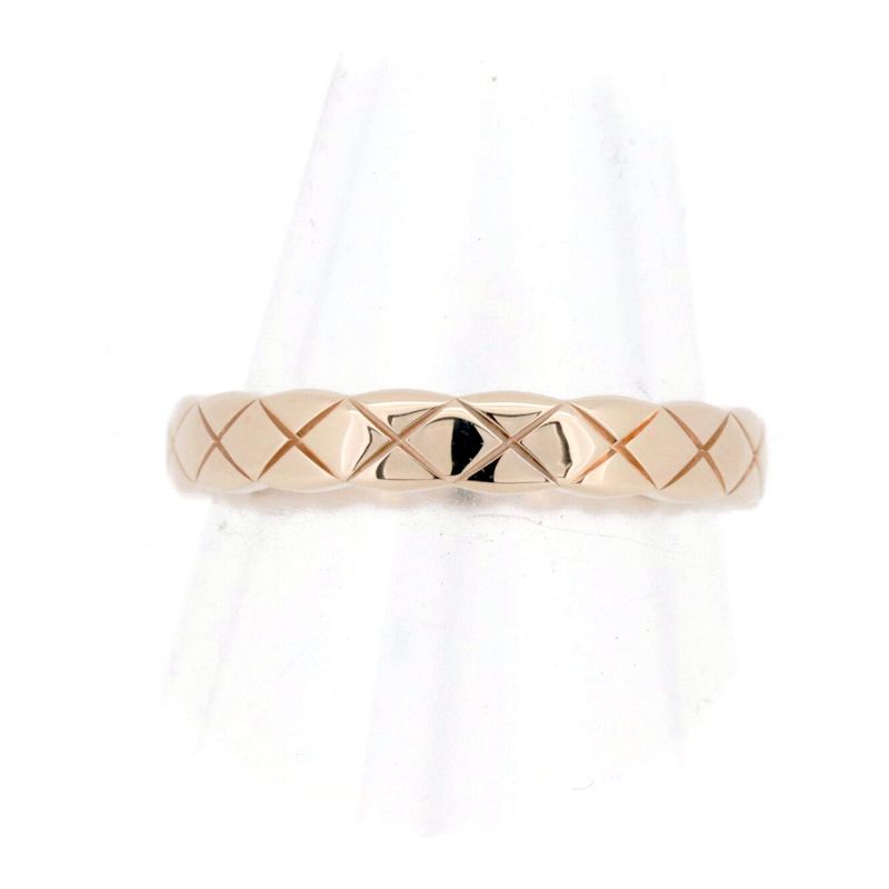 Chanel Coco Cocoon Ring J11785 Size 8 18K Pink Gold (18k Pink Gold) Pawnshop