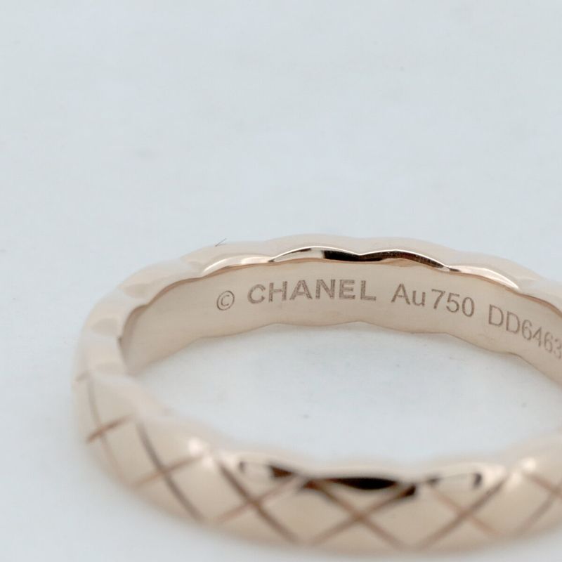 Chanel Coco Cocoon Ring J11785 Size 8 18K Pink Gold (18k Pink Gold) Pawnshop