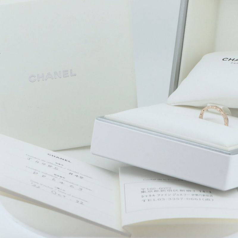 Chanel Coco Cocoon Ring J11785 Size 8 18K Pink Gold (18k Pink Gold) Pawnshop