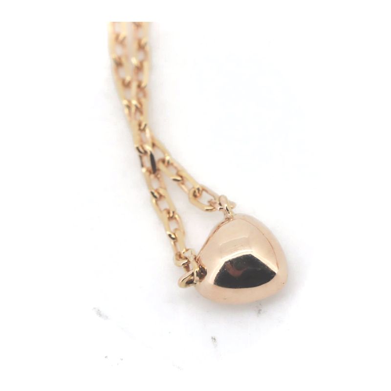 Cartier Diamants Légers Heart Necklace With Diamonds 18K Pink Gold (18k Pink