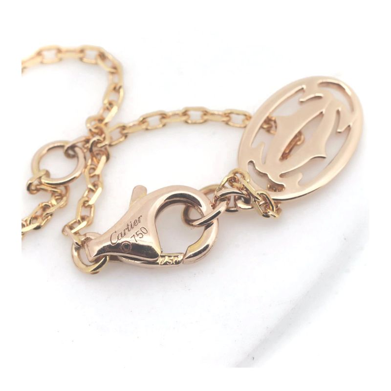 Cartier Diamants Légers Heart Necklace With Diamonds 18K Pink Gold (18k Pink