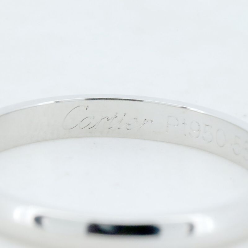 Cartier 1895 Wedding Diamond Ring Size 15.5 Pt950 (platinum ) Pawnbroker