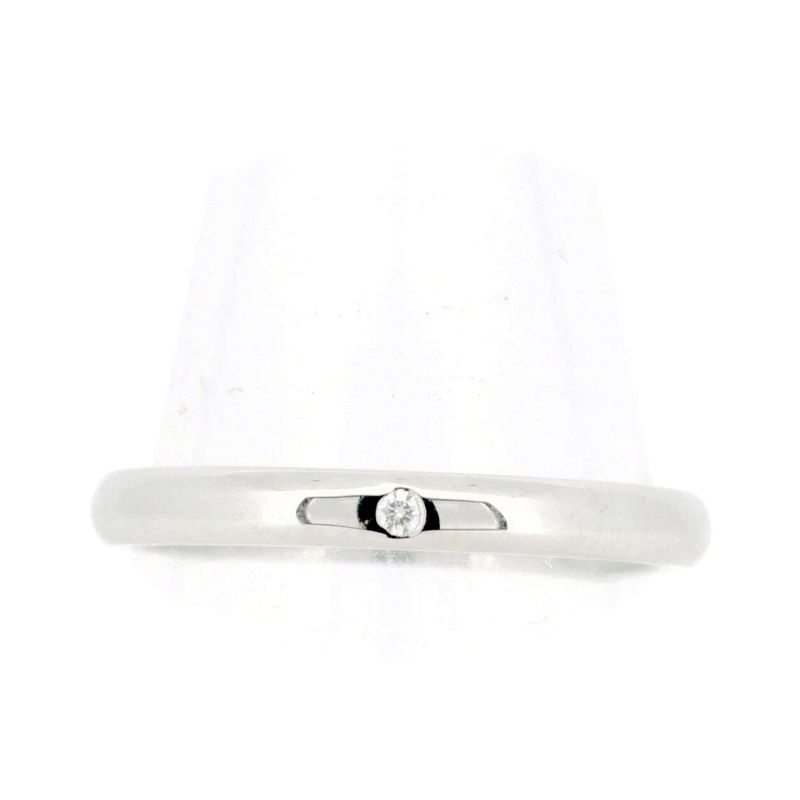 Cartier 1895 Wedding Diamond Ring Size 15.5 Pt950 (platinum ) Pawnbroker