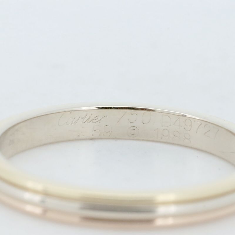 Cartier Wedding Trinity Ring Ring Size 18 18K Yellow Gold WG PG (18k Gold)