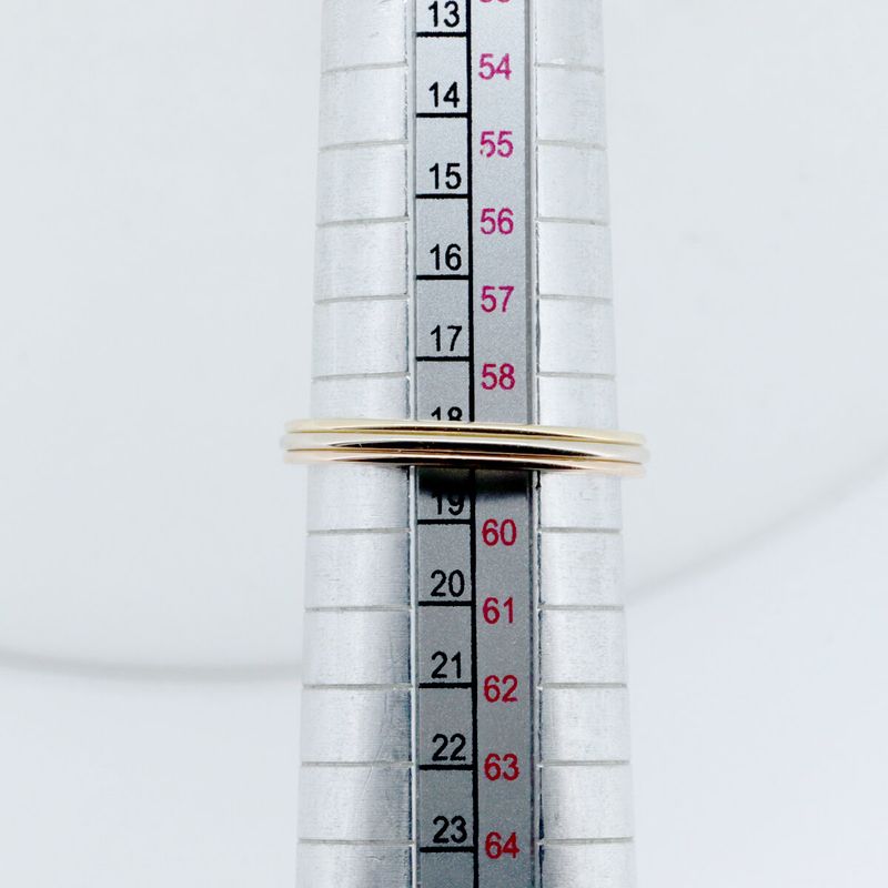 Cartier Wedding Trinity Ring Ring Size 18 18K Yellow Gold WG PG (18k Gold)