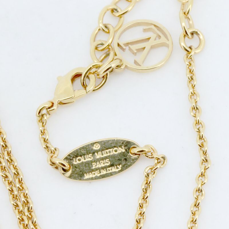 Louis Vuitton Escential V Necklace M61083 Gold Color Pawnshop Item