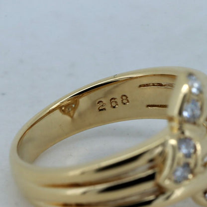 Dior Diamond Ring Size 13 18K Yellow Gold (18k Yellow Gold) Pawnshop Item