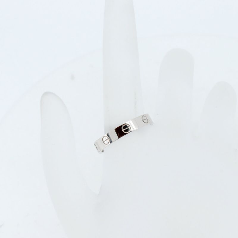 Cartier Mini Love Ring Size 17 18K White Gold (18k White Gold ) Pawnbroker's