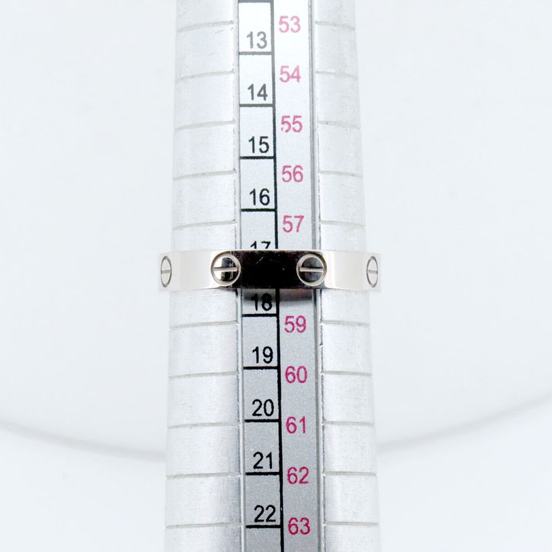 Cartier Mini Love Ring Size 17 18K White Gold (18k White Gold ) Pawnbroker's
