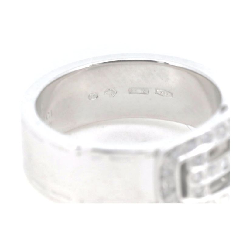 Gucci Belt Motif Diamond Ring Ring Size 10 18K White Gold (18k White Gold )