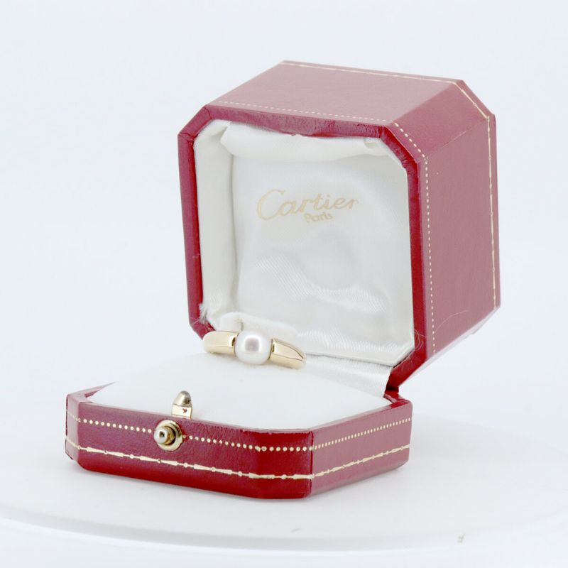 Cartier Perla Ring Ring 8.1mm (0.32in) Pearl Size 10 18K Yellow Gold (18k