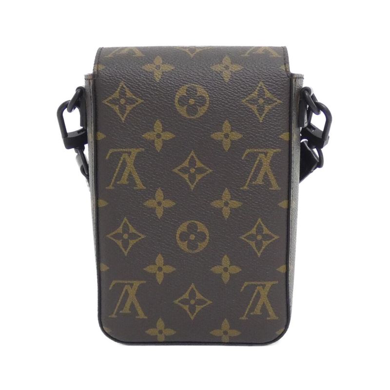 Louis Vuitton Monogram Macassar S-lock Vertical Wearable Wallet M81522 Shoulder