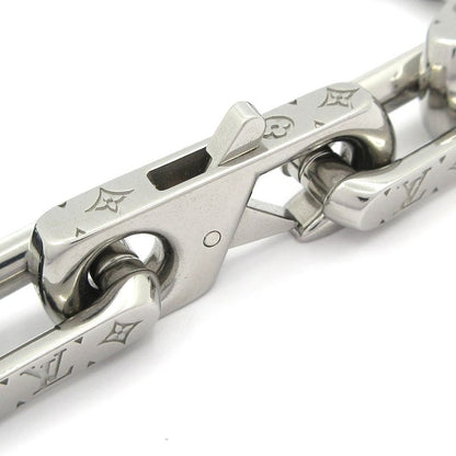 Louis Vuitton Bracelet Monogram Chain M00687 Silver and Black
