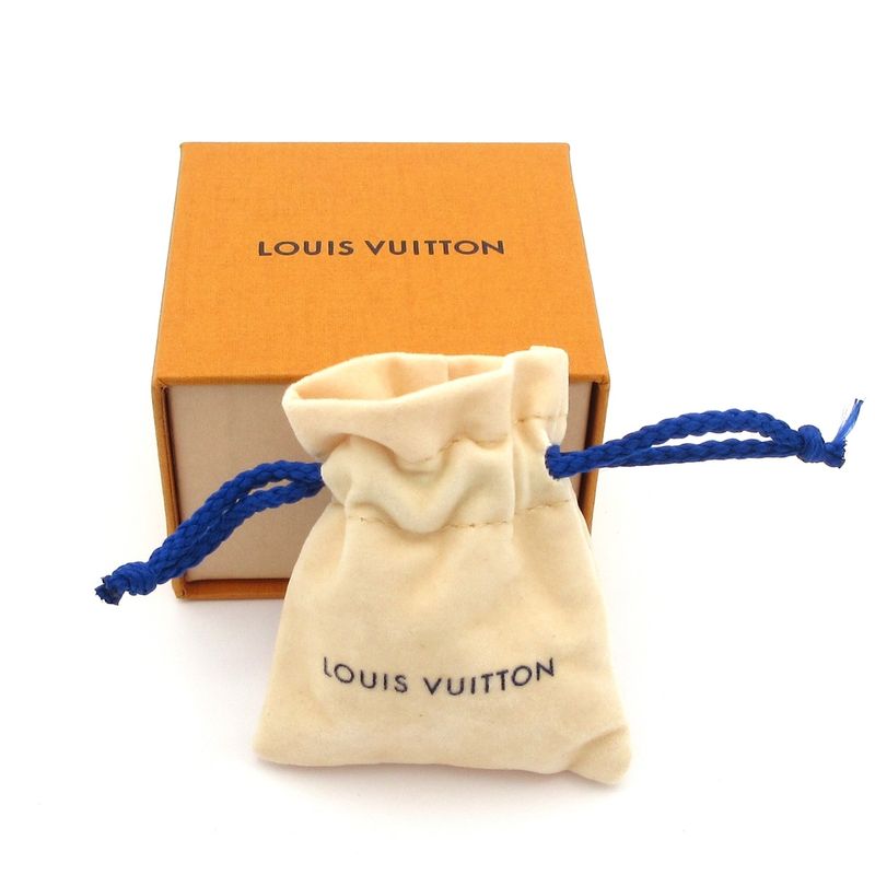 Louis Vuitton Bracelet Monogram Chain M00687 Silver and Black