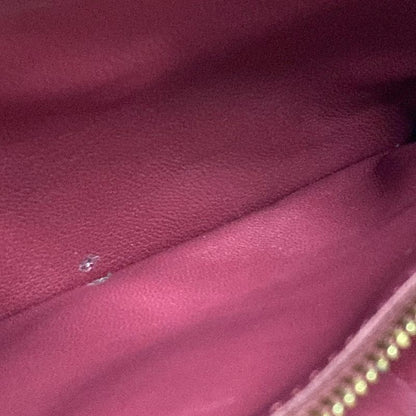 Bottega Veneta Shoulder Bag Padded Cassette Pink Bordeaux Leather