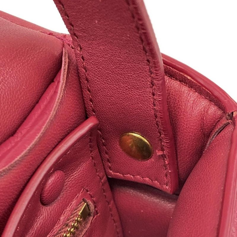 Bottega Veneta Shoulder Bag Padded Cassette Pink Bordeaux Leather