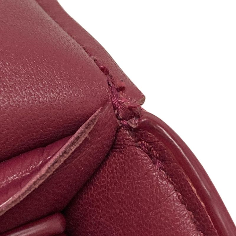 Bottega Veneta Shoulder Bag Padded Cassette Pink Bordeaux Leather