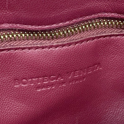 Bottega Veneta Shoulder Bag Padded Cassette Pink Bordeaux Leather
