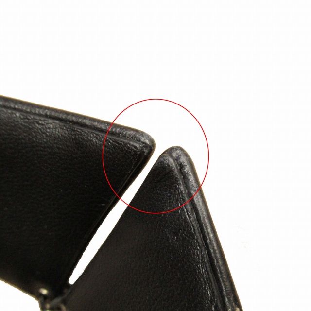 Christian Dior Leather Collar Necklace Choker Eyelet Dove Hardware Black Silver