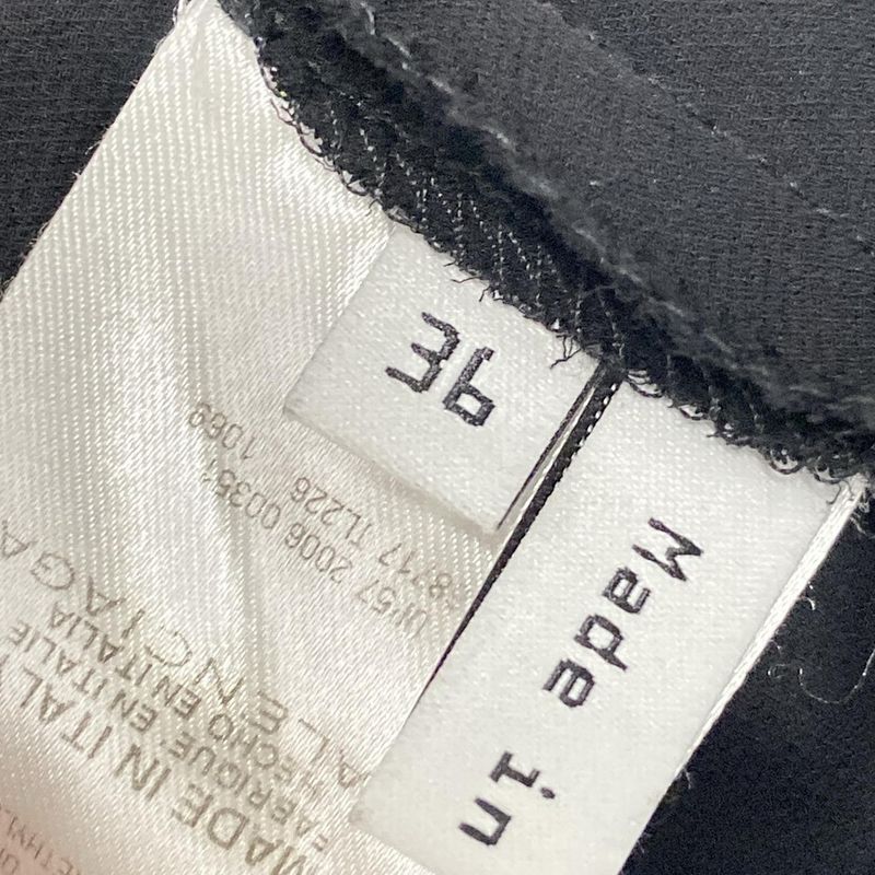 Balenciaga Long Sleeve Cut and Sewn Size 36 S Women's - Black and Ivory Crew