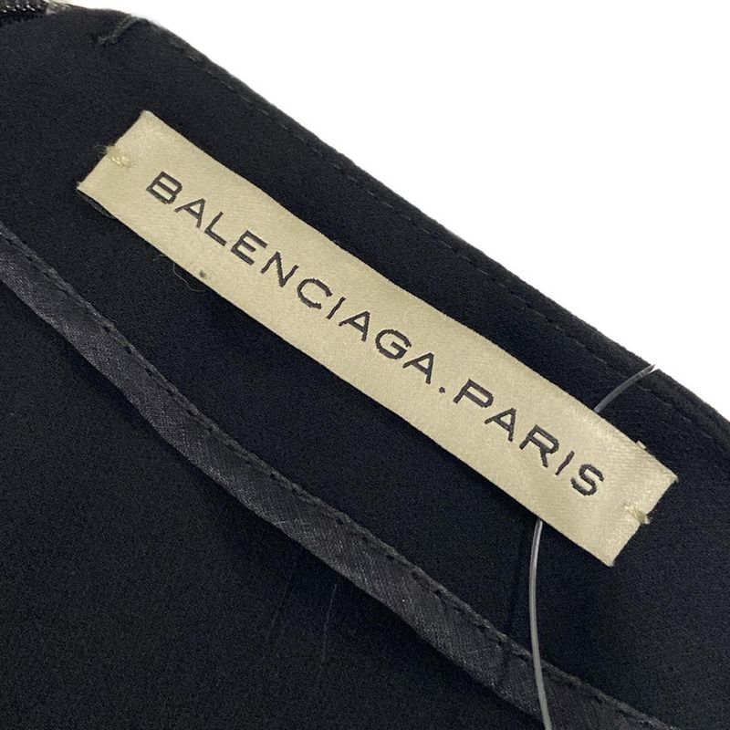 Balenciaga Long Sleeve Cut and Sewn Size 36 S Women's - Black and Ivory Crew