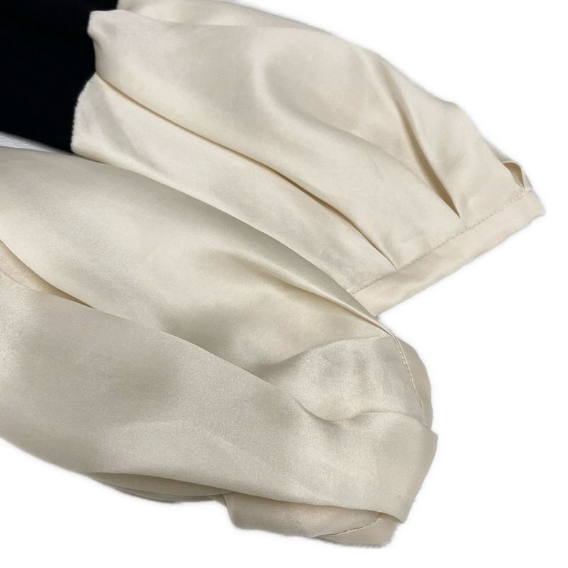 Balenciaga Long Sleeve Cut and Sewn Size 36 S Women's - Black and Ivory Crew