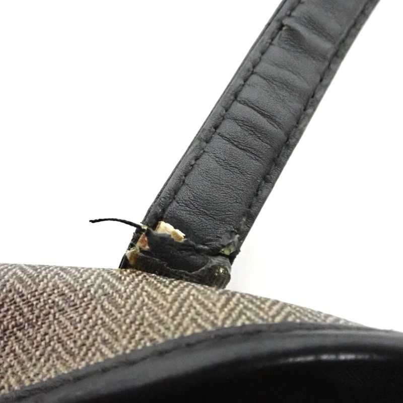 Bvlgari Shoulder Bag Collezione 1910 Dark Brown and Black Leather