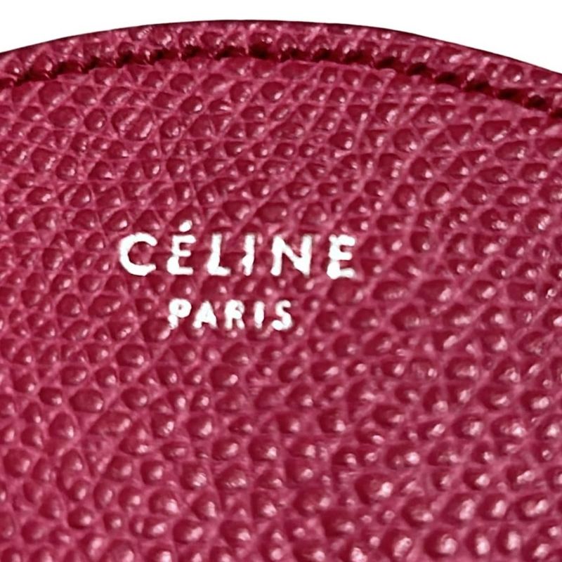 Celine Coin Case Excellent Condition - Red Leather