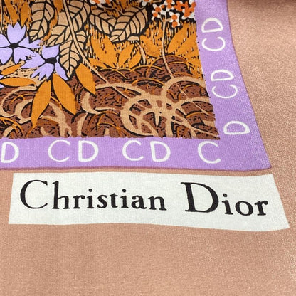 Dior Christian Dior Scarfexcellent Condition - Pink X Orange X Multi Flower(flor