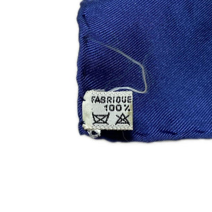 Hermes Scarf Carré 90 White×navy×multi Cuivreries