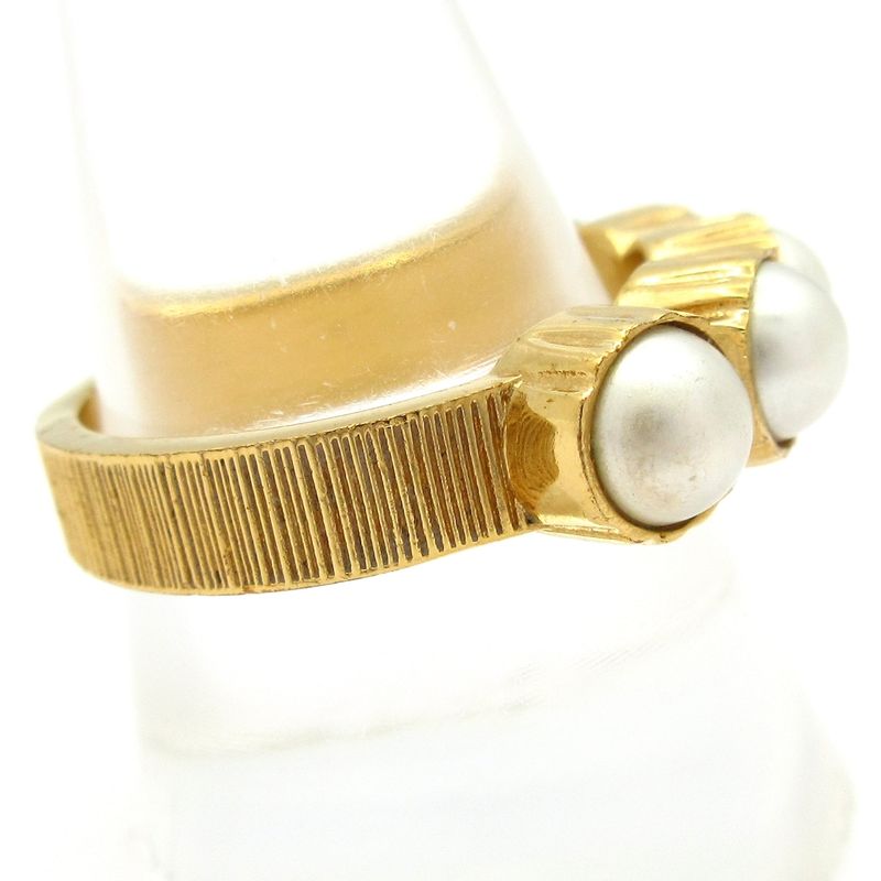 Louis Vuitton Ring L LV Dynasty M1498l Gold and Ivory