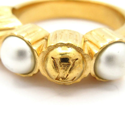 Louis Vuitton Ring L LV Dynasty M1498l Gold and Ivory
